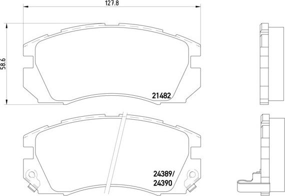 Brembo P 78 007 - Bremžu uzliku kompl., Disku bremzes www.autospares.lv