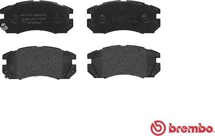 Brembo P 78 007 - Bremžu uzliku kompl., Disku bremzes www.autospares.lv