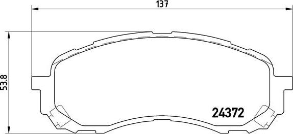 Brembo P 78 015 - Bremžu uzliku kompl., Disku bremzes autospares.lv