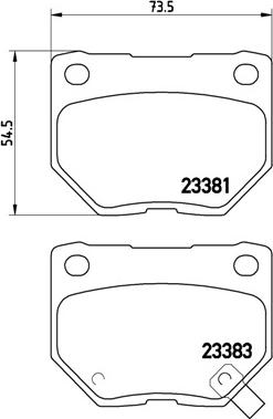 Brembo P 78 016 - Bremžu uzliku kompl., Disku bremzes www.autospares.lv