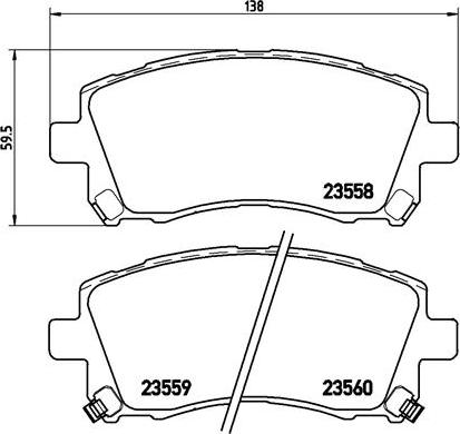 Brembo P 78 010X - Bremžu uzliku kompl., Disku bremzes autospares.lv