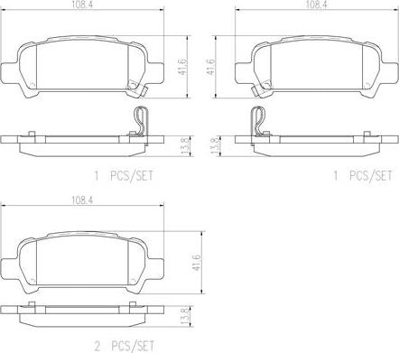 Brembo P78011N - Brake Pad Set, disc brake www.autospares.lv