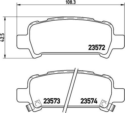 Brembo P 78 011 - Тормозные колодки, дисковые, комплект www.autospares.lv