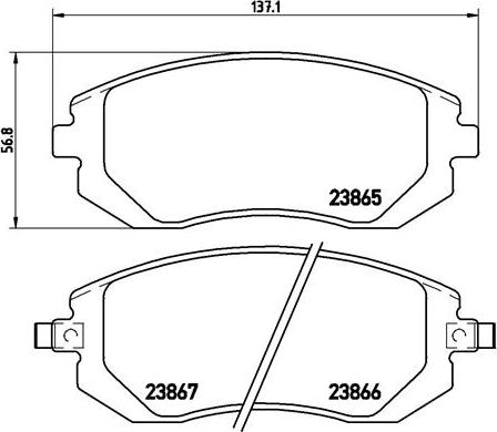 Brembo P 78 013 - Bremžu uzliku kompl., Disku bremzes www.autospares.lv