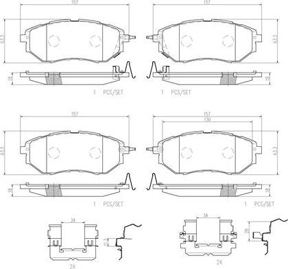 Brembo P78017N - Bremžu uzliku kompl., Disku bremzes autospares.lv