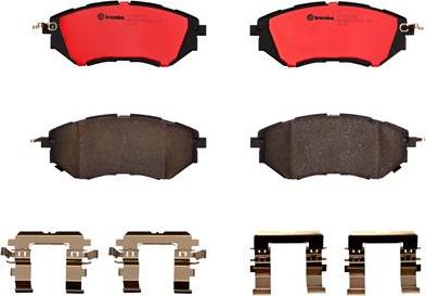 Brembo P78017N - Brake Pad Set, disc brake www.autospares.lv