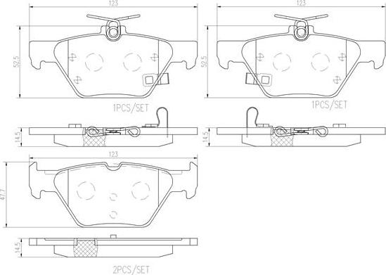 Brembo P78026N - Bremžu uzliku kompl., Disku bremzes www.autospares.lv