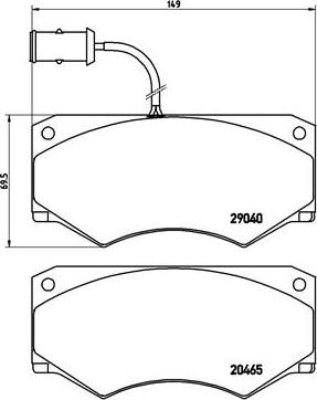 Brembo P A6 005 - Bremžu uzliku kompl., Disku bremzes autospares.lv