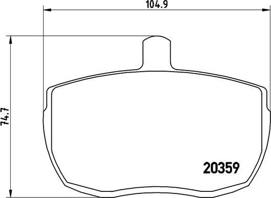 Brembo P A6 001 - Bremžu uzliku kompl., Disku bremzes autospares.lv