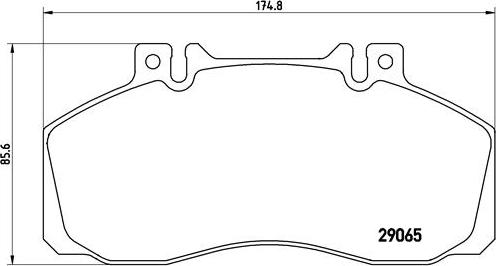 Brembo P A6 008 - Bremžu uzliku kompl., Disku bremzes autospares.lv