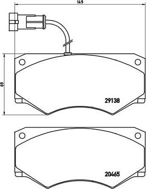 Brembo P A6 016 - Bremžu uzliku kompl., Disku bremzes autospares.lv