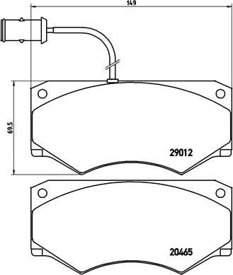 Brembo P A6 013 - Bremžu uzliku kompl., Disku bremzes www.autospares.lv