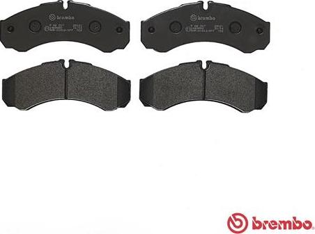 Brembo P A6 017 - Brake Pad Set, disc brake www.autospares.lv