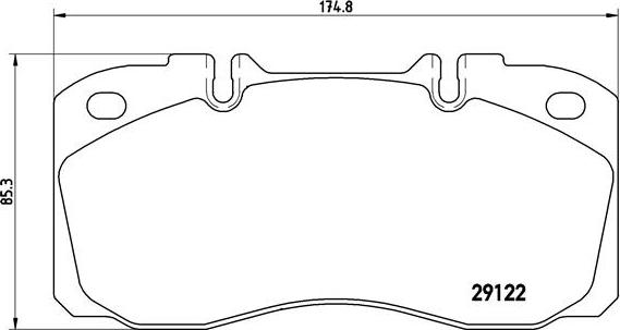 Brembo P A6 025 - Bremžu uzliku kompl., Disku bremzes www.autospares.lv