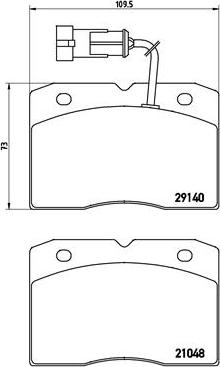 Brembo P A6 020 - Bremžu uzliku kompl., Disku bremzes autospares.lv