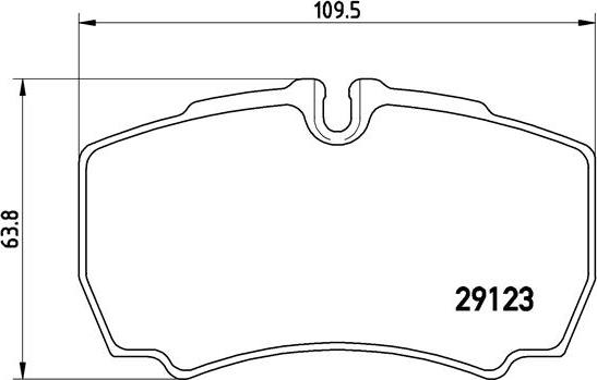 Brembo P A6 023 - Brake Pad Set, disc brake www.autospares.lv