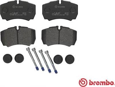 Brembo P A6 023 - Bremžu uzliku kompl., Disku bremzes www.autospares.lv