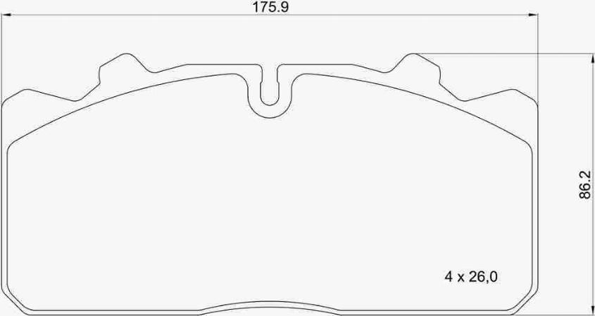 Brembo P A7 001 - Bremžu uzliku kompl., Disku bremzes www.autospares.lv