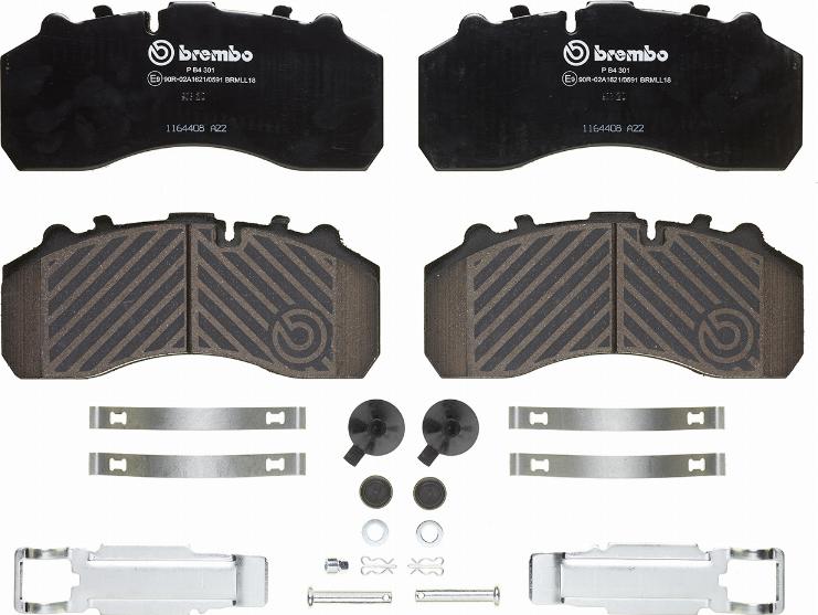 Brembo P B4 301 - Brake Pad Set, disc brake www.autospares.lv