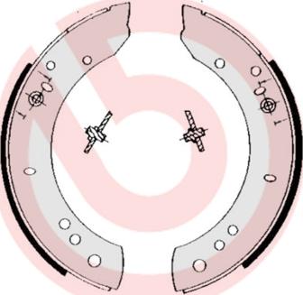 Brembo S 44 502 - Bremžu loku komplekts www.autospares.lv