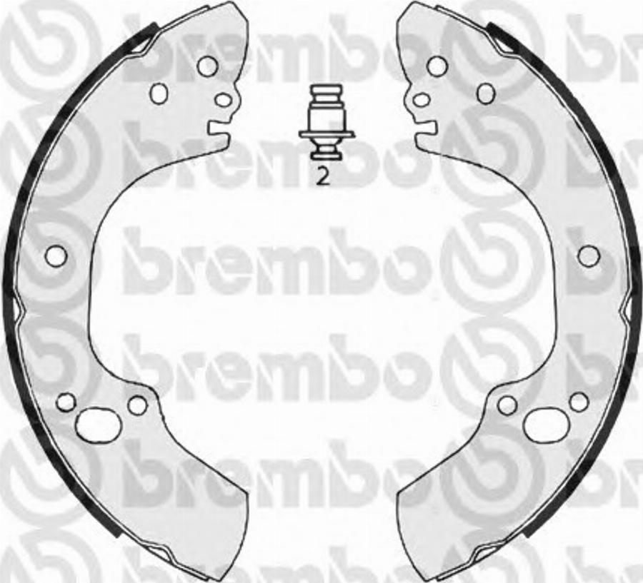 Brembo S 59 526 - Bremžu loku komplekts www.autospares.lv