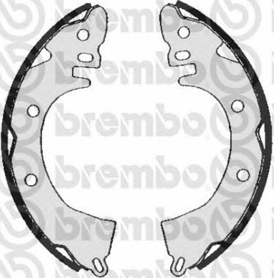 Brembo S 54 502 - Bremžu loku komplekts autospares.lv