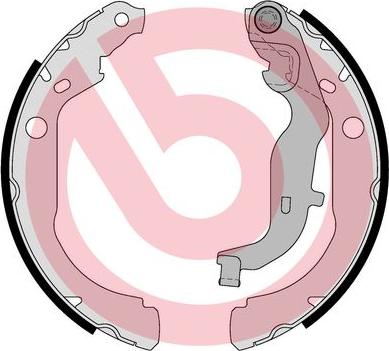 Brembo S 68 549 - Bremžu loku komplekts www.autospares.lv