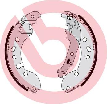 Brembo S 68 548 - Bremžu loku komplekts www.autospares.lv