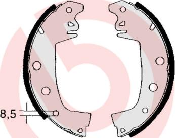 Brembo S 68 503 - Brake Shoe Set www.autospares.lv