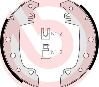 Brembo S 68 507 - Bremžu loku komplekts autospares.lv