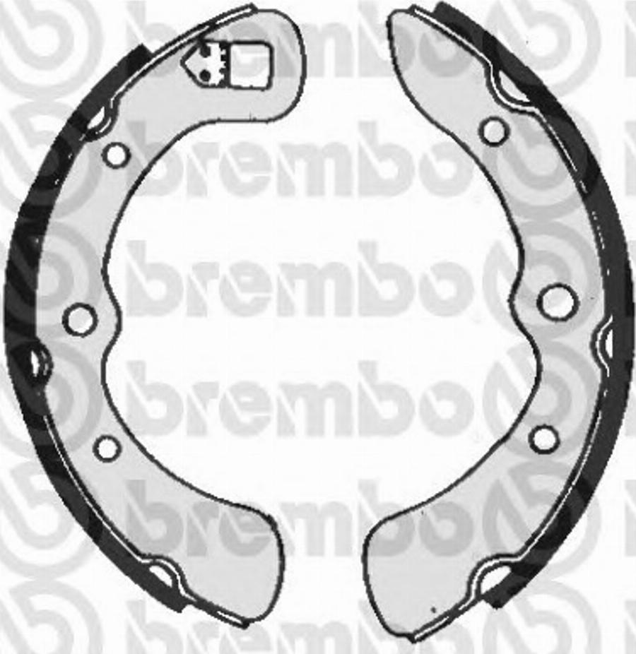 Brembo S 16 510 - Bremžu loku komplekts autospares.lv