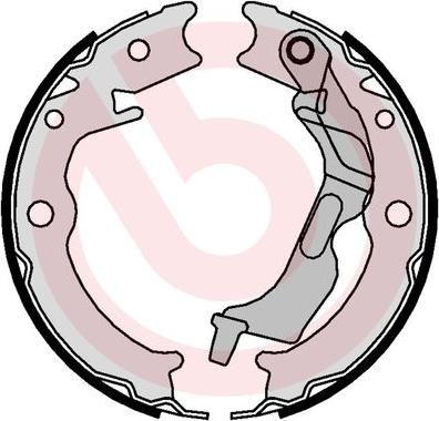 Brembo S 10 520 - Brake Shoe Set, parking brake www.autospares.lv