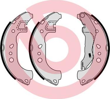 Brembo S 85 543 - Bremžu loku komplekts www.autospares.lv