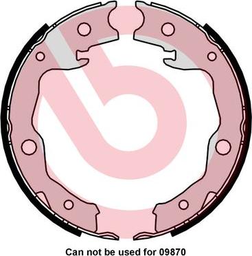 Brembo S 83 568 - Brake Shoe Set, parking brake www.autospares.lv