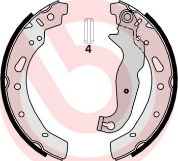 Brembo S 24 540 - Brake Shoe Set www.autospares.lv