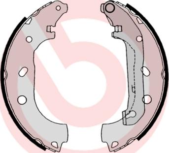 Brembo S 24 539 - Bremžu loku komplekts www.autospares.lv