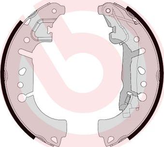 Brembo S 23 580 - Bremžu loku komplekts www.autospares.lv