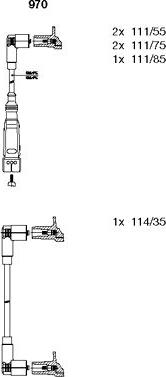 Bremi 970 - Augstsprieguma vadu komplekts www.autospares.lv