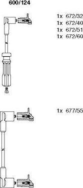 Bremi 600/124 - Augstsprieguma vadu komplekts autospares.lv