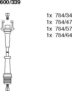 Bremi 600/339 - Augstsprieguma vadu komplekts www.autospares.lv