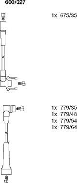 Bremi 600/327 - Augstsprieguma vadu komplekts www.autospares.lv