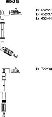 Bremi 600/218 - Augstsprieguma vadu komplekts www.autospares.lv