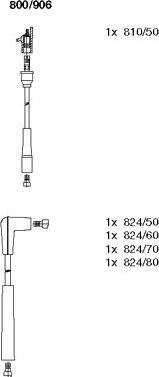 Bremi 800/906 - Augstsprieguma vadu komplekts www.autospares.lv