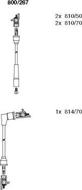 Bremi 800/267 - Augstsprieguma vadu komplekts www.autospares.lv