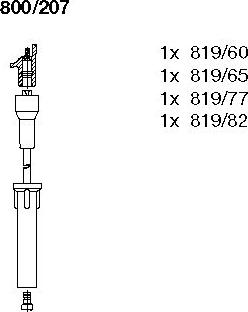 Bremi 800/207 - Augstsprieguma vadu komplekts www.autospares.lv