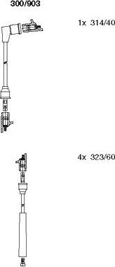 Bremi 300/903 - Augstsprieguma vadu komplekts www.autospares.lv