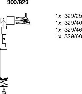 Bremi 300/923 - Augstsprieguma vadu komplekts www.autospares.lv