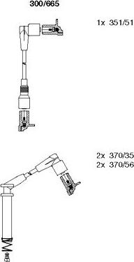 Bremi 300/665 - Augstsprieguma vadu komplekts www.autospares.lv