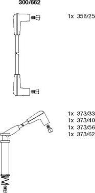 Bremi 300/662 - Augstsprieguma vadu komplekts www.autospares.lv