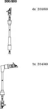 Bremi 300/800 - Augstsprieguma vadu komplekts www.autospares.lv